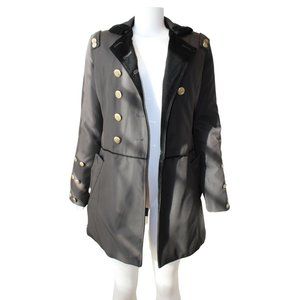 Vintage D&G Black Peacoat Winter Coat Gold Buttons